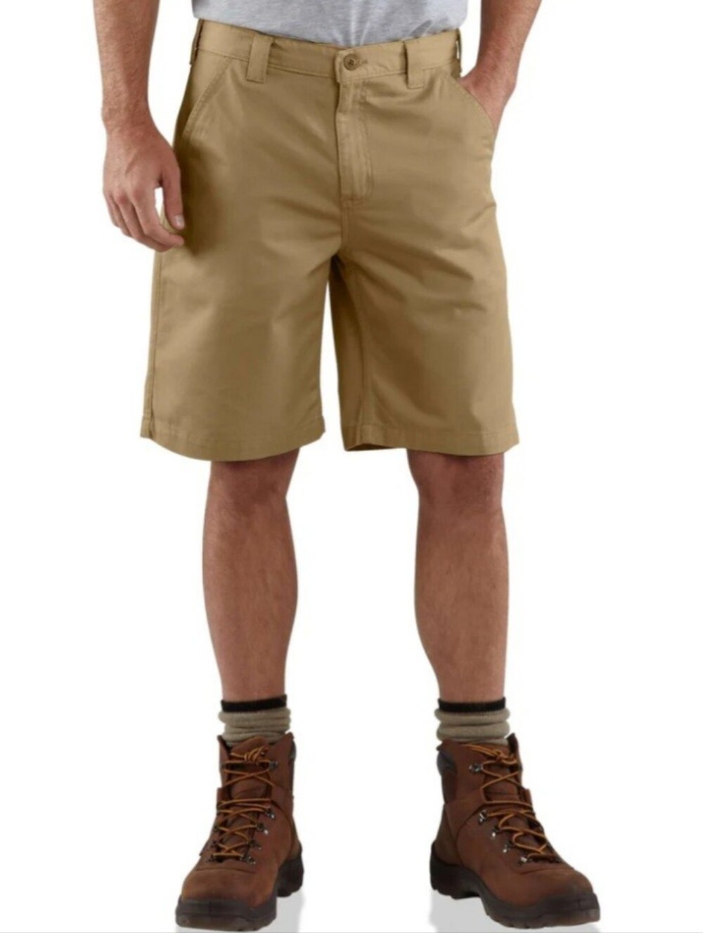 Carhartt "Basic Cotton Work Short" B359 STN Khaki Tan | Men's Size 40